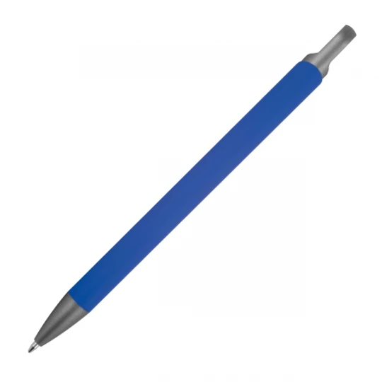 Długopis aluminiowy z recyklingu, półżelowy - niebieski - (GM-14440-04)