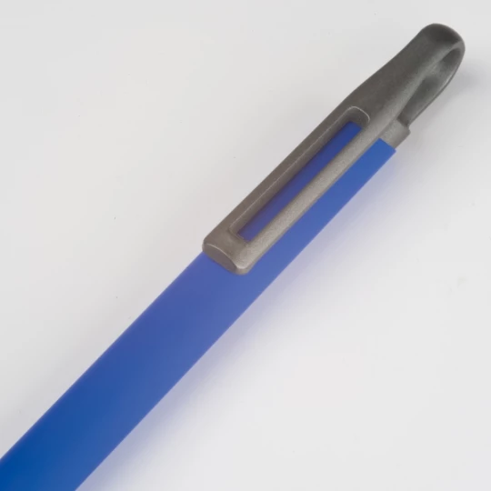 Długopis aluminiowy z recyklingu, półżelowy - niebieski - (GM-14440-04)