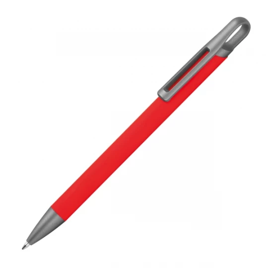 Długopis aluminiowy z recyklingu, półżelowy - czerwony - (GM-14440-05)