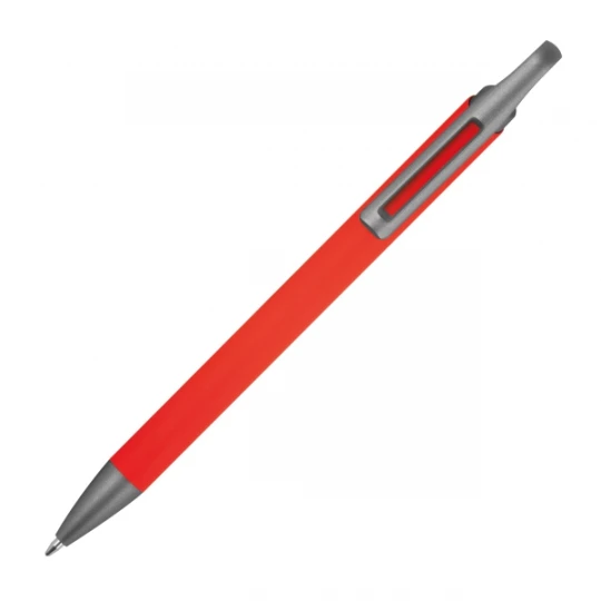 Długopis aluminiowy z recyklingu, półżelowy - czerwony - (GM-14440-05)