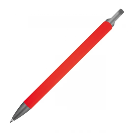 Długopis aluminiowy z recyklingu, półżelowy - czerwony - (GM-14440-05)