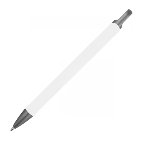 Długopis aluminiowy z recyklingu, półżelowy - biały - (GM-14440-06)