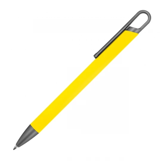Długopis aluminiowy z recyklingu, półżelowy - żółty - (GM-14440-08)