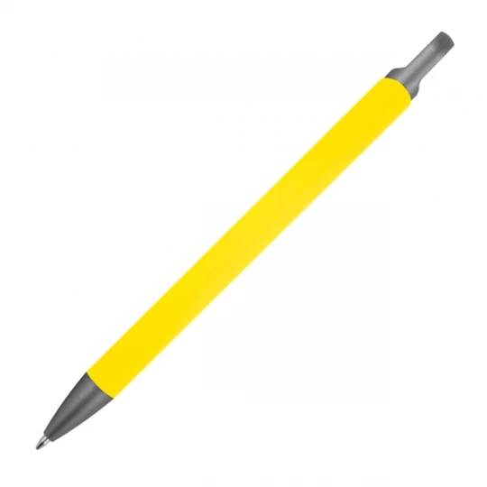 Długopis aluminiowy z recyklingu, półżelowy - żółty - (GM-14440-08)
