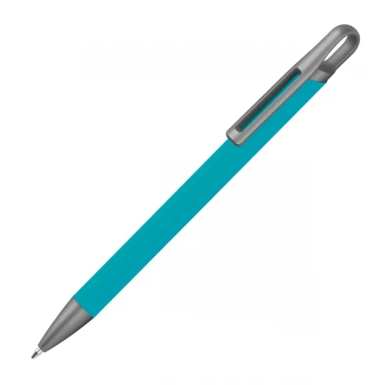 Długopis aluminiowy z recyklingu, półżelowy - turkusowy - (GM-14440-14)
