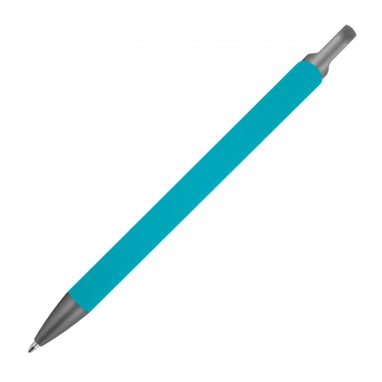 Długopis aluminiowy z recyklingu, półżelowy - turkusowy - (GM-14440-14)