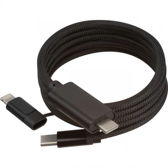 Magnetyczny kabel do ładowania - czarny - (GM-34779-03)