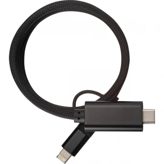 Magnetyczny kabel do ładowania - czarny - (GM-34779-03)