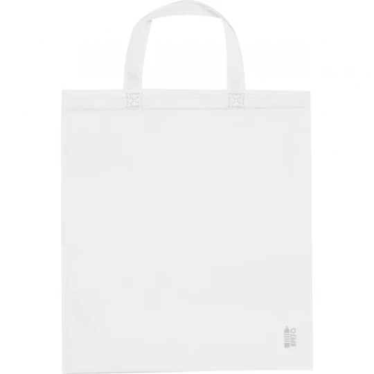 Torba non-woven z krótkimi uszami 80g/m2 - biały - (GM-64804-06)
