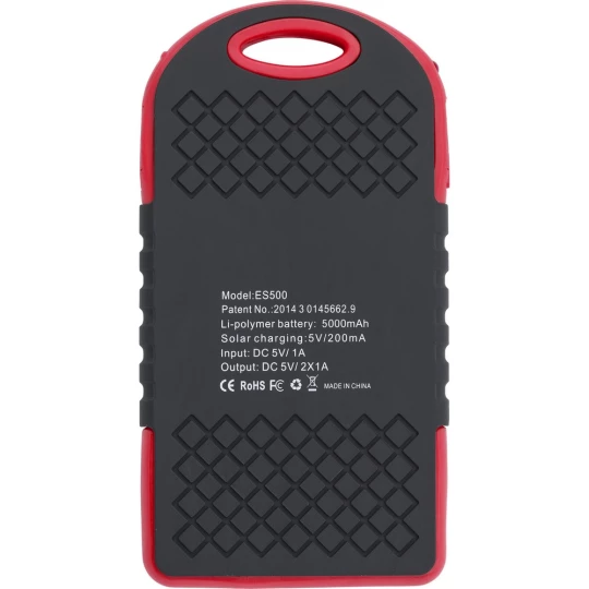 Power bank 4000 mAh, ładowarka słoneczna (V0126-05)