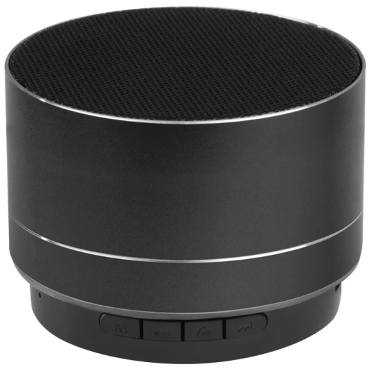 Aluminiowy głośnik Bluetooth - czarny - (GM-30899-03)