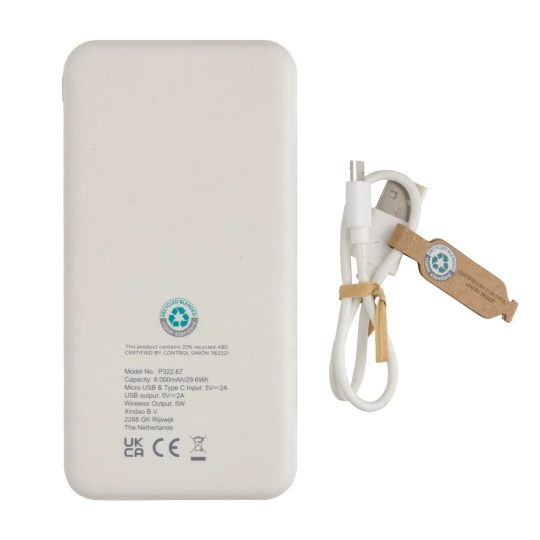 Bezprzewodowy power bank, ładowarka bezprzewodowa (P322.673)