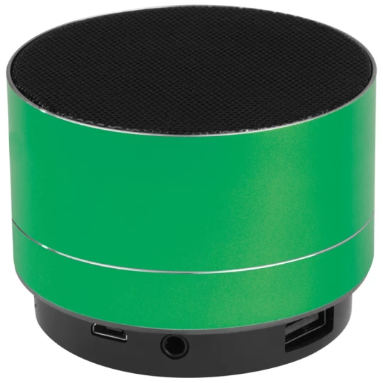 Aluminiowy głośnik Bluetooth - zielony - (GM-30899-09)