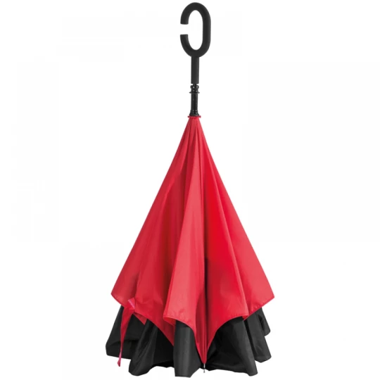 Parasol składany odwrotnie - czerwony - (GM-40476-05)