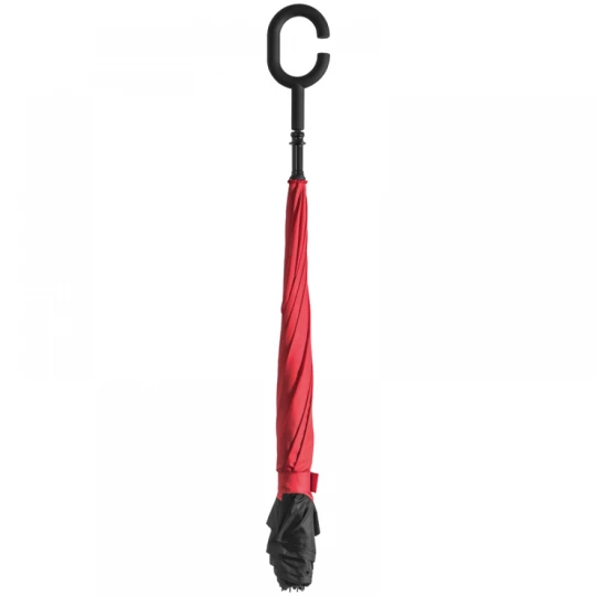 Parasol składany odwrotnie - czerwony - (GM-40476-05)