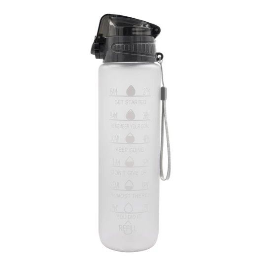 Bidon motywacyjny z tritanu Keepgoing 1000 ml, transparentny (R08185.00)
