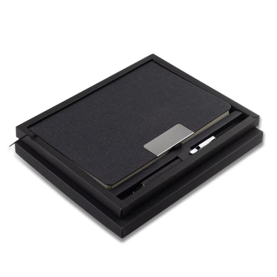 Notes z długopisem w pudełku Plata, czarny (R17018.02)