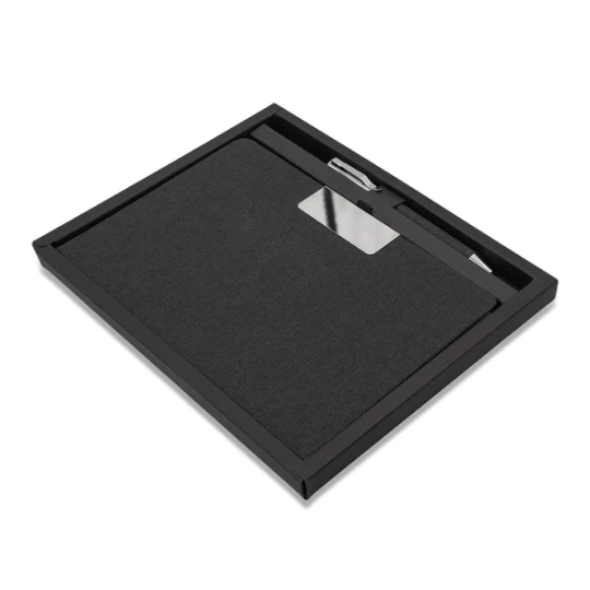 Notes z długopisem w pudełku Plata, czarny (R17018.02)