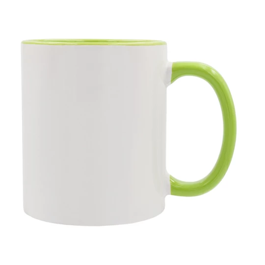 Kubek z z powłoką sublimacyjną Gaeta 330 ml, jasnozielony (R85319.55)