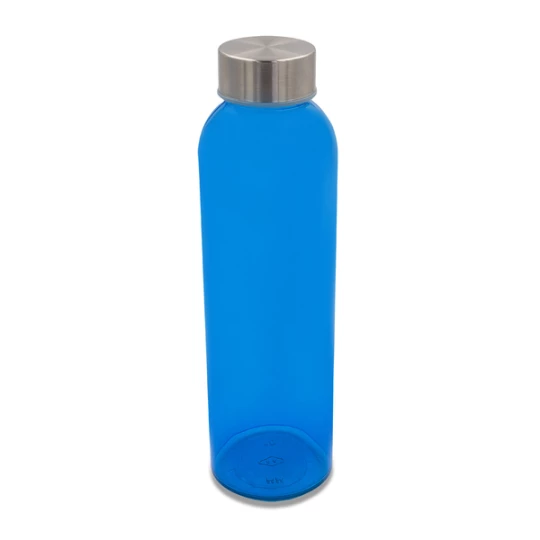 Kolorowa, szklana butelka Aqua Kuba 500 ml, niebieski (R08176.04)