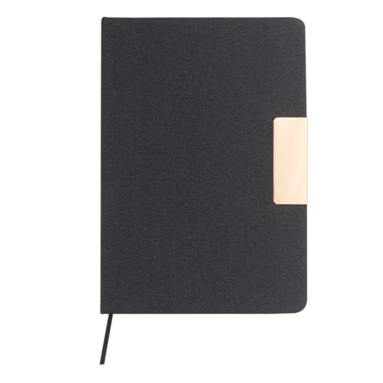 Notes A5, w oprawie z materiału RPET, Westminster, czarny (R64023.02)