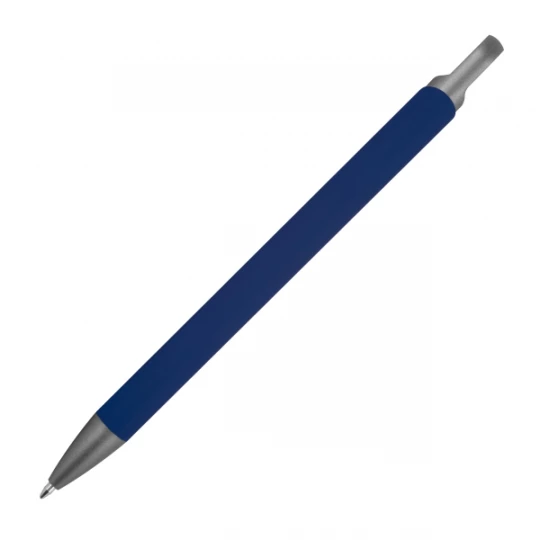 Długopis aluminiowy z recyklingu, półżelowy - granatowy - (GM-14440-44)