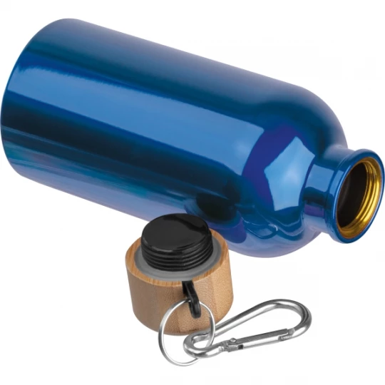 Butelka metalowa 400 ml - niebieski - (GM-84972-04)