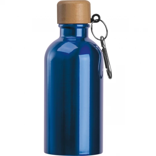 Butelka metalowa 400 ml - niebieski - (GM-84972-04)