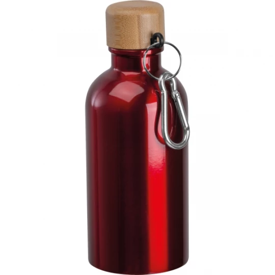 Butelka metalowa 400 ml - czerwony - (GM-84972-05)