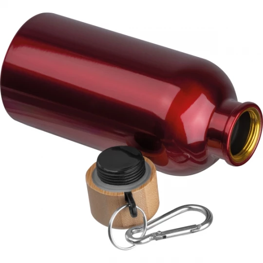 Butelka metalowa 400 ml - czerwony - (GM-84972-05)