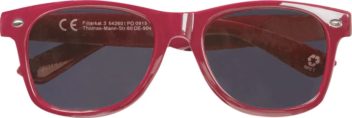 Okulary przeciwsłoneczne RPET ILLINOIS - czerwony (GE-4260-05)