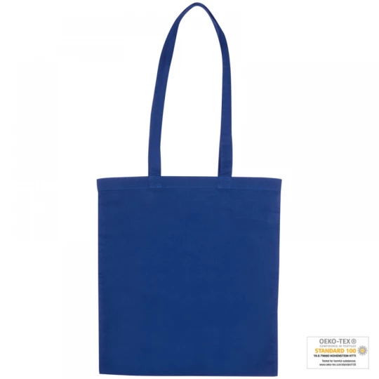 Torba bawełniana, długie uchwyty - niebieski - (GM-60880-04)