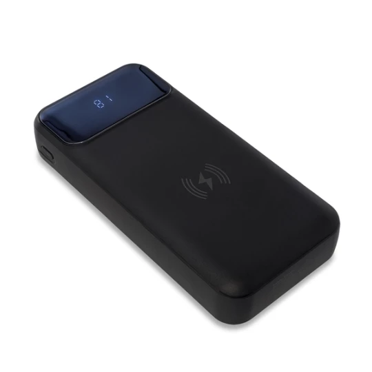 Power bank 20000 mAh z ładowarką indukcyjną Supremi, czarny (R64385.02)
