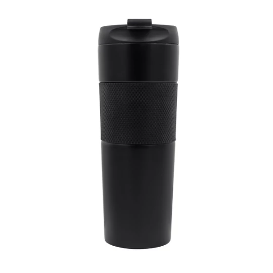 Kubek termiczny z french press Aspet 450 ml, czarny (R08191.02)