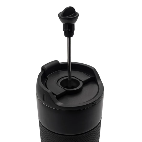 Kubek termiczny z french press Aspet 450 ml, czarny (R08191.02)