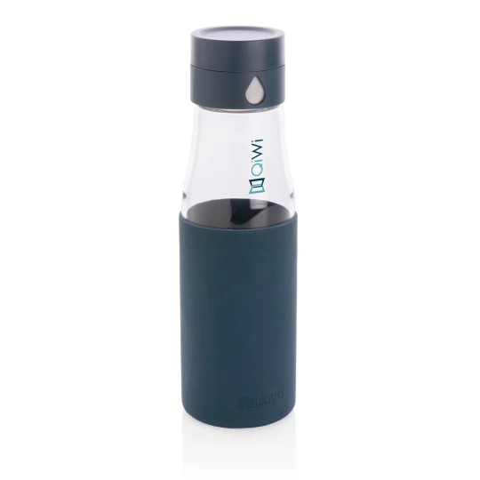 Szklana butelka 650 ml Ukiyo, monitorująca ilość wypitej wody (P436.725)