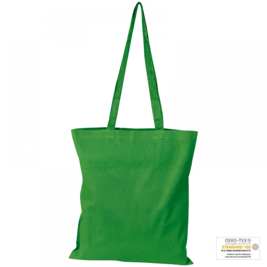 Torba bawełniana, długie uchwyty - zielony - (GM-60880-09)