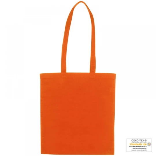 Torba bawełniana, długie uchwyty - pomarańczowy - (GM-60880-10)
