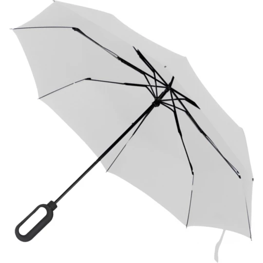 Parasol manualny z uchwytem zatrzaskowym - biały - (GM-40885-06)