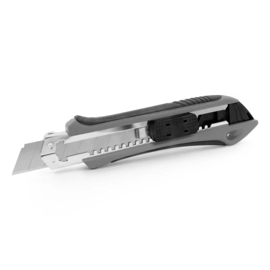 Nóż do tapet z mechanizmem zabezpieczającym, zapasowe ostrza w komplecie | Sutton (V7237-19)