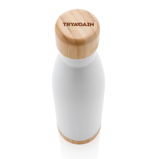 Butelka termiczna 700 ml, bambusowy element (P436.793)