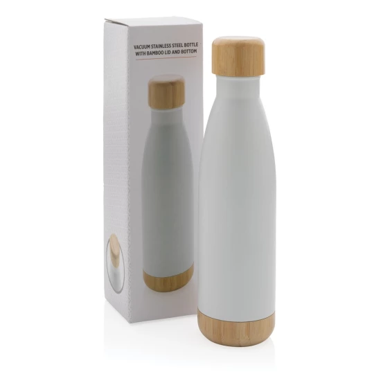 Butelka termiczna 700 ml, bambusowy element (P436.793)