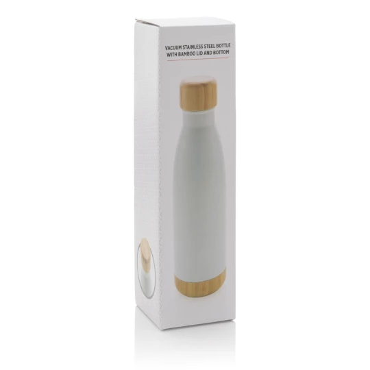 Butelka termiczna 700 ml, bambusowy element (P436.793)