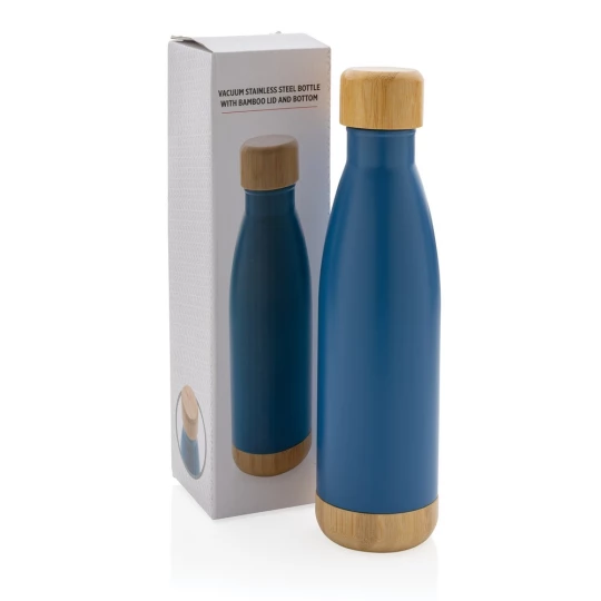 Butelka termiczna 700 ml, bambusowy element (P436.795)
