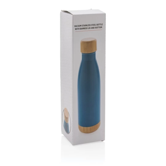 Butelka termiczna 700 ml, bambusowy element (P436.795)