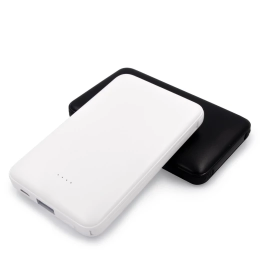 Power bank 5000 mAh ze zintegrowanymi kablami, adapter w komplecie | Presley (V0905-03)