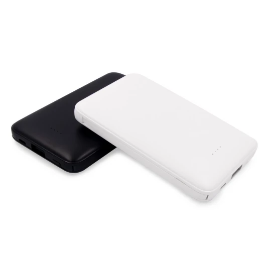 Power bank 5000 mAh ze zintegrowanymi kablami, adapter w komplecie | Presley (V0905-03)