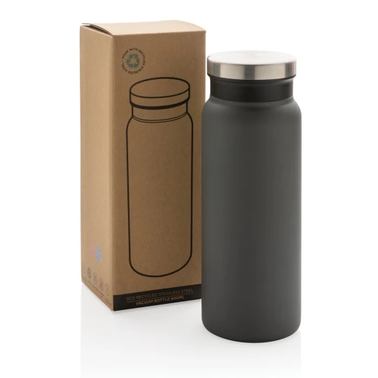 Butelka termiczna 600 ml, stal nierdzewna z recyklingu (P433.022)