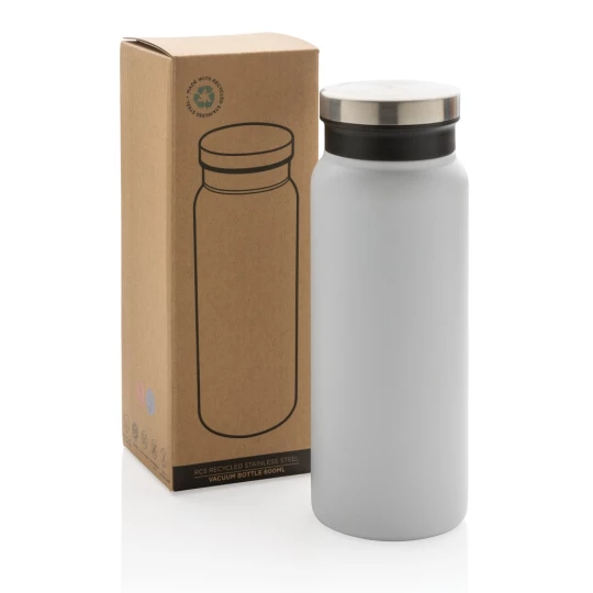 Butelka termiczna 600 ml, stal nierdzewna z recyklingu (P433.023)