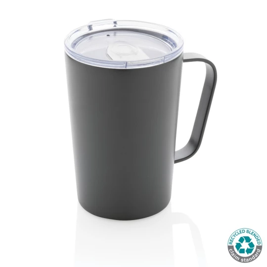 Kubek termiczny 420 ml, stal nierdzewna z recyklingu (P433.052)